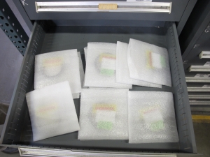 STANLEY VIDMAR HEAVY DUTY 11-DRAWER PARTS CABINET W/ CONTENTS (W-50) LOADING & HANDLING FEE $25-